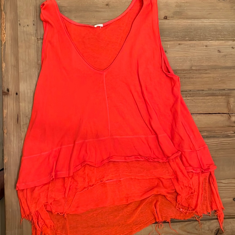 Free people orange shirt